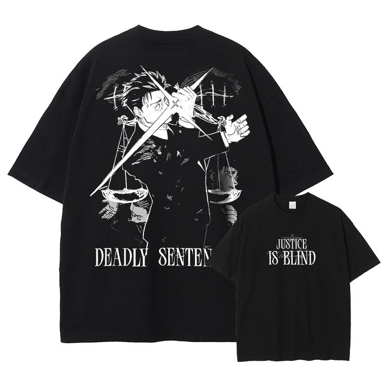 Anime Jujutsu Kaisen Tshirt Vintage Washed Hiromi Higuruma T Shirts Oversized Choso Short Sleeve Retro Mahito Tops Tees Unisex