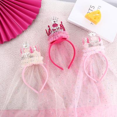 Hair Decor Sequin For Kids Birthday Hairband Hair Accessories Korean Style Headband Girls Hair Hoop