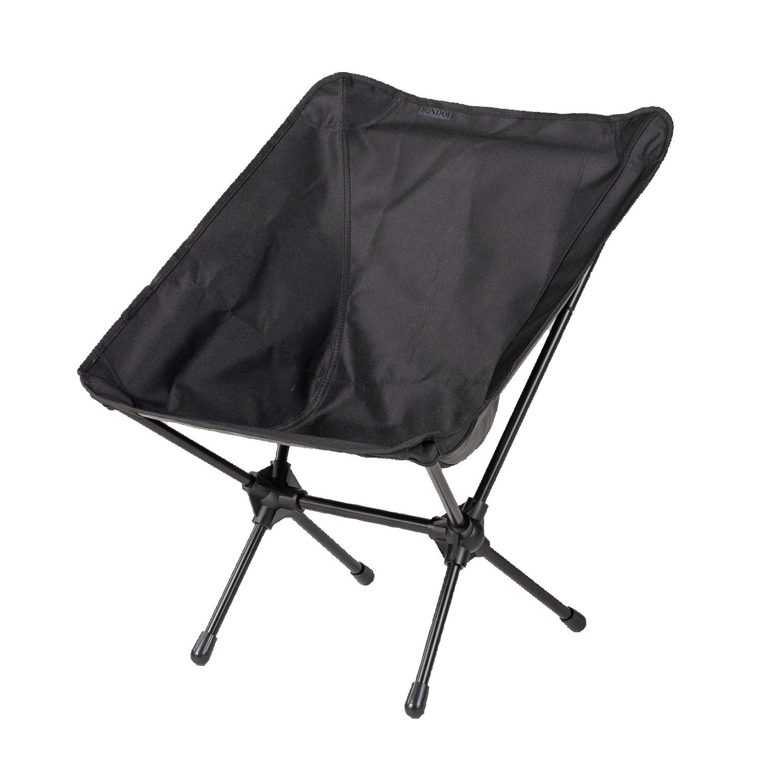 

BUNDOK Portable Chair Black Easy Assembly Leisure Compact Storage BD-112BK