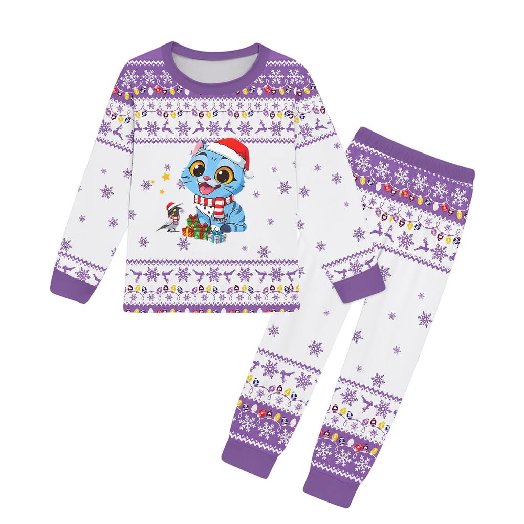 Girls Pants Set Kids Tee Shirt 2PCS Long Sleeve Cartoon Clothing Outfit