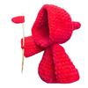 Crocheted Grim Reaper Handmade Reaper Doll Witchy Ghost Crochet Doll Bag Charm Tabletop Decoration Gift for Halloween Lovers