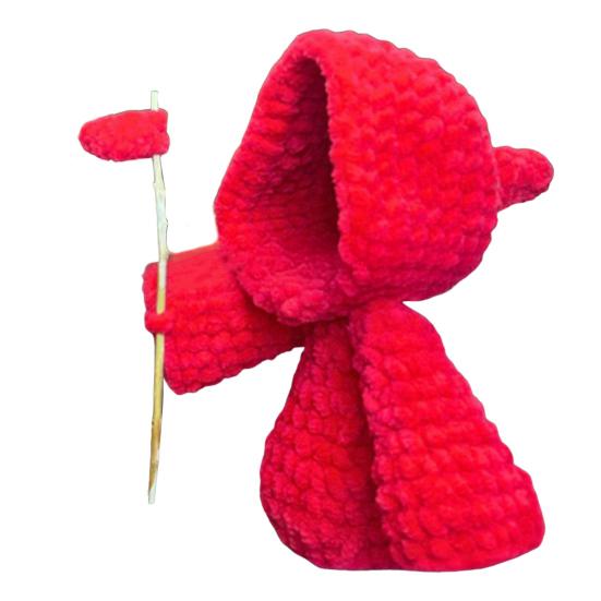 Crocheted Grim Reaper Handmade Reaper Doll Witchy Ghost Crochet Doll Bag Charm Tabletop Decoration Gift for Halloween Lovers