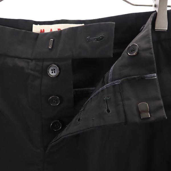 MARNI made in Italy Cropped pants 38 Black series Button fly Women Used