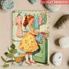 Metal Wall Art Vintage Laundry Room Decor for Kitchen