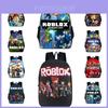 Mochila Impermeável de Camada Dupla Roblox com Estampa Floral para Crianças Perfeita para Escola e Viagem