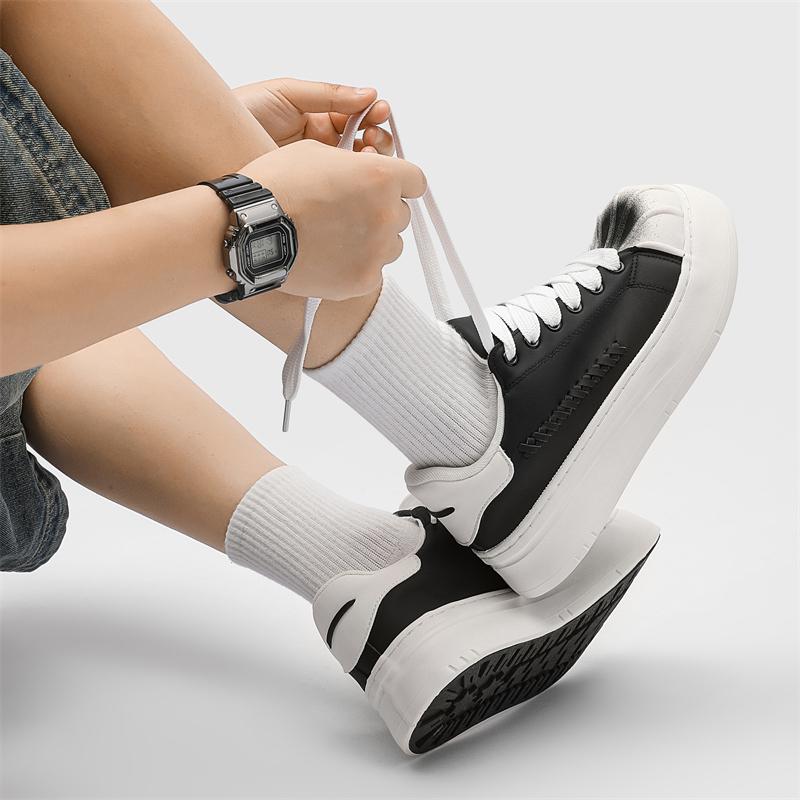 2026 New Thick Soled Trendy Casual Versatile Breathable Niche Big Head Low Top Board Shoes Men's Shoes