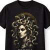 Medusa Mitología Griega Diosa Serpiente Horror Gótico Camiseta Unisex