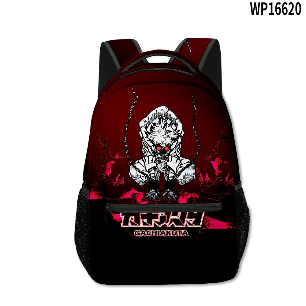 Zaini Scolastici Giovanili Novità Harajuku Kpop Unisex Gachiakuta Borse da Viaggio Stampa 3D Oxford Impermeabile Zainetti a Spalla