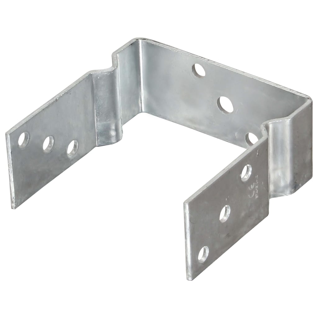 Vidaxl Post Anchors, 6 Pcs, Silver, 14 X 6 X 15 Cm, Steel