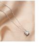 18K Gold Electroplated Titanium Steel Square Diamond Necklace - Elegant Luo Zijun Style