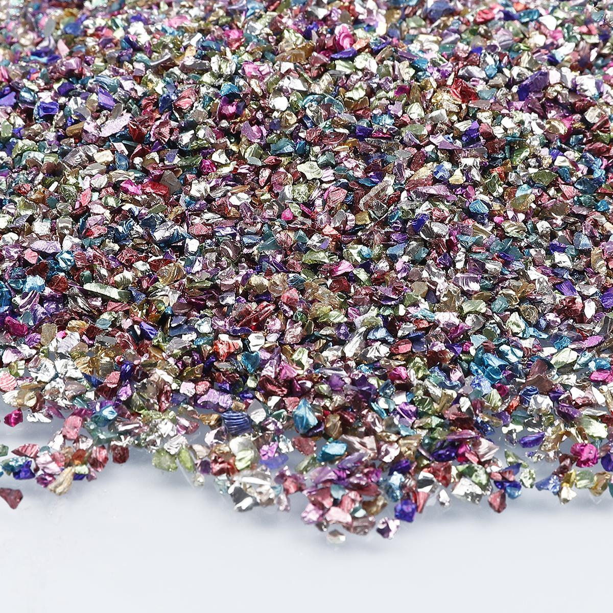 

Выберите цвет 25 г стеклянного гравия для изготовления ювелирных изделий DIY Очаровательное украшение 1~2mm