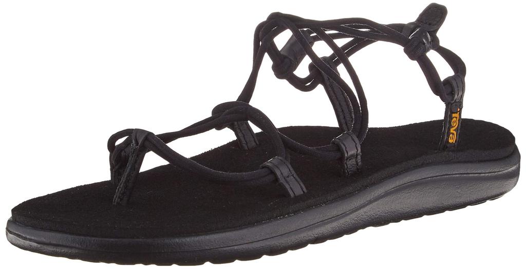 Teva VOYA INFINITY Sandals for 23 cm Women, BLACK,