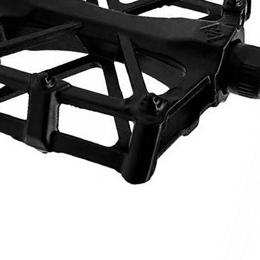 Mountain Bike Pedals Aluminum Alloy Stable Hollow Design Light Weight High Strength Wide Road Bike Pedal Set Black