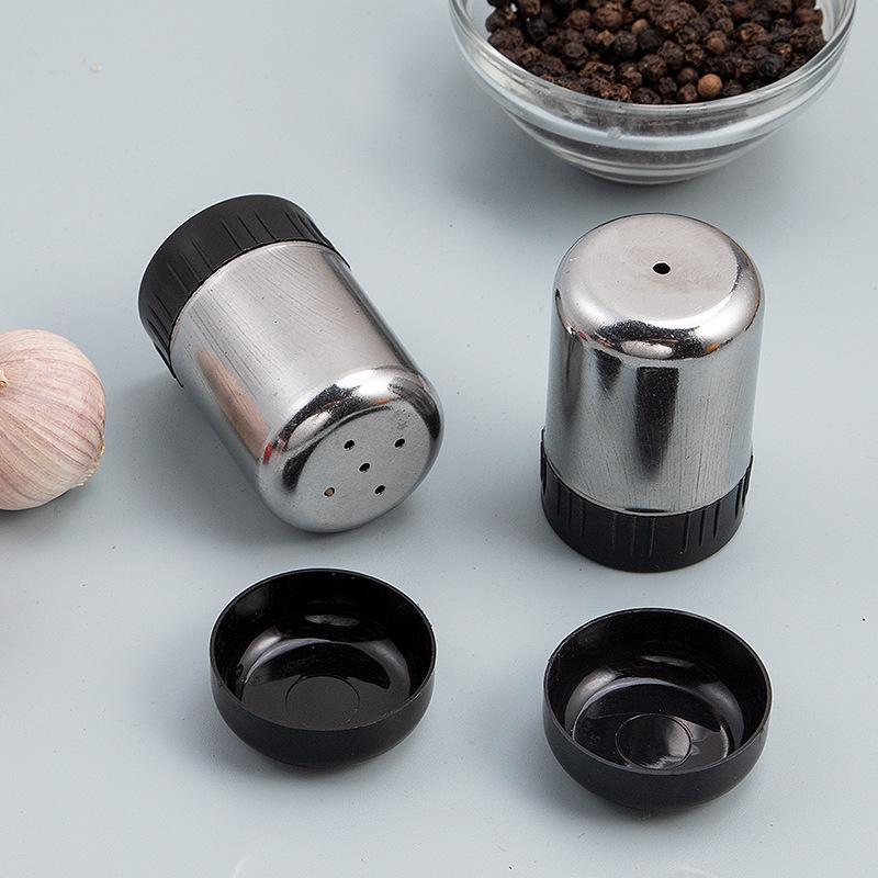 Stainless Steel Spice Jars & Shakers for Outdoor BBQ - Cumin & Pepper Bottles