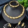 charmoment Hot Selling Women's Jewelry Set Luxury Classic Italian Bridal Wedding Zircon Necklace Earrings Ring Bracelet Set