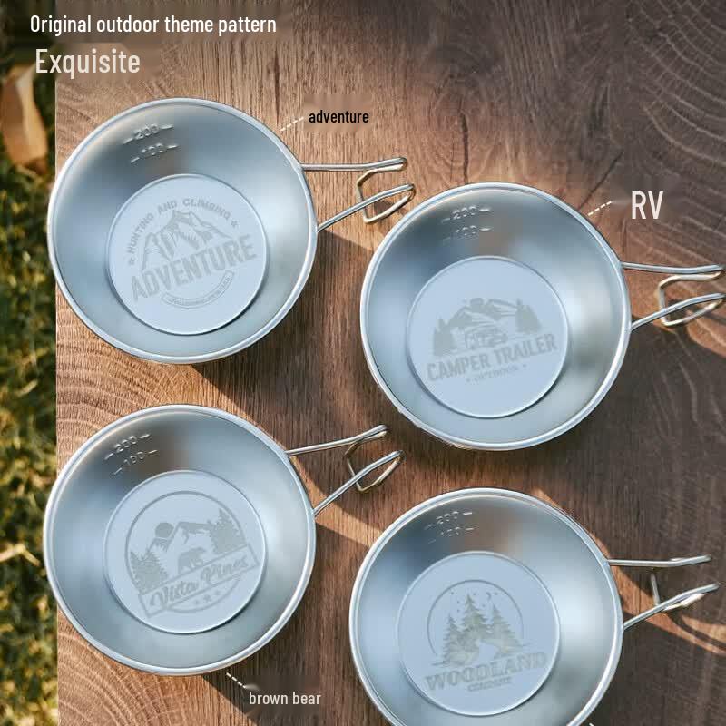Ruhan Outdoor 304 SS Sierra Bowl & Camping Tableware Set
