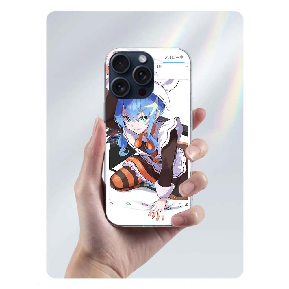 Suisei H-Hoshimachi Clear Phone Case For Iphone 17 Air 16 Pro Max 15 Pro 14 Plus 17E 16E 11 13 12 Mini Cover Cases Fundas Cell T