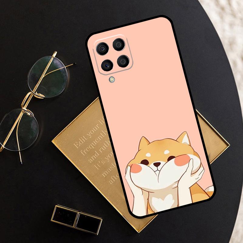 Shiba Inu Cute Cartoon Art For Samsung Galaxy M06 M16 M12 M13 M14 M15 M35 M55 M34 M54 M33 M53 M21 M31 M11 M32 M52 Case