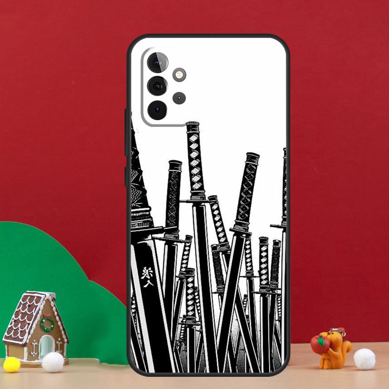 Japan Samurai Ninja Ronin Case For Samsung Galaxy A54 A06 A16 A26 A36 A56 A53 A32 A52 A33 A13 A55 A35 A15 A14 A34 A17