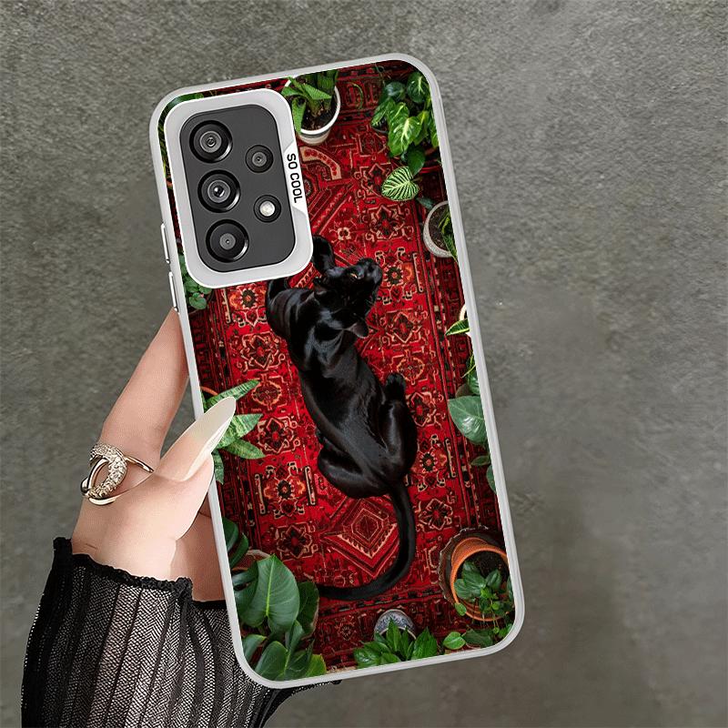 Black Panther Cool Animal Shockproof Phone Case for Samsung A17 A16 A15 A14 A37 A57 A36 A56 A26 A35 A55 A25 A34 A54 A24 A13 A23