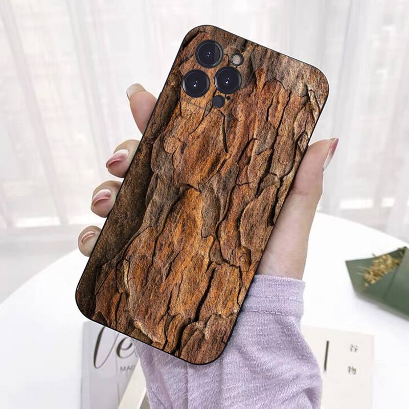 Dřevěná textura Telefonní pouzdro Silikonové měkké Pro iphone 14 13 12 11 Pro Mini XS MAX 8 7 6 Plus X 2020 XR Kryt