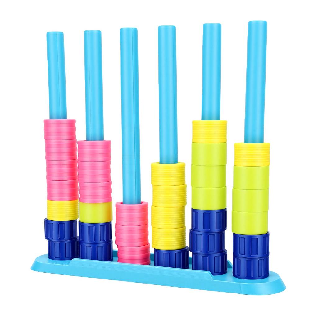 Color Matching Challenge Game Plastic Fast Pattern Match Ring Stacking Puzzle Game for Family Gathering Night Party