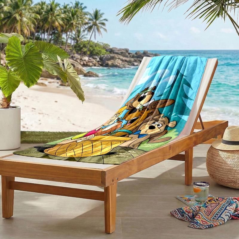 Yogi Bear Show Fashion Beach Towel: Ideal for Summer Adventures Soft, Absorbent and Quick Drying Suitable for Swimming and Bathing