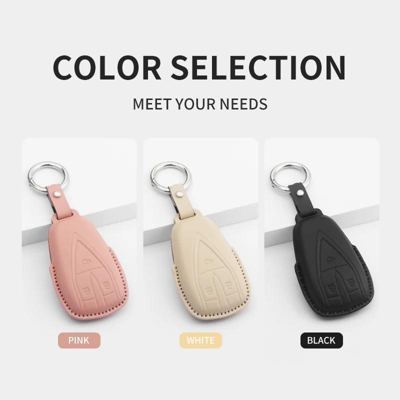 Car Key Cover For Changan Unit Unik Cs35Plus Cs55 Plus Cs75 Plus Oshan X7 X5 Keychain Car Key Bag Case Cover Accessories