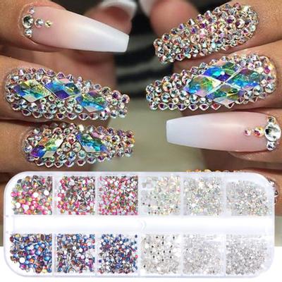 Nail Decor Multi-Color Nail Art ploché dno
