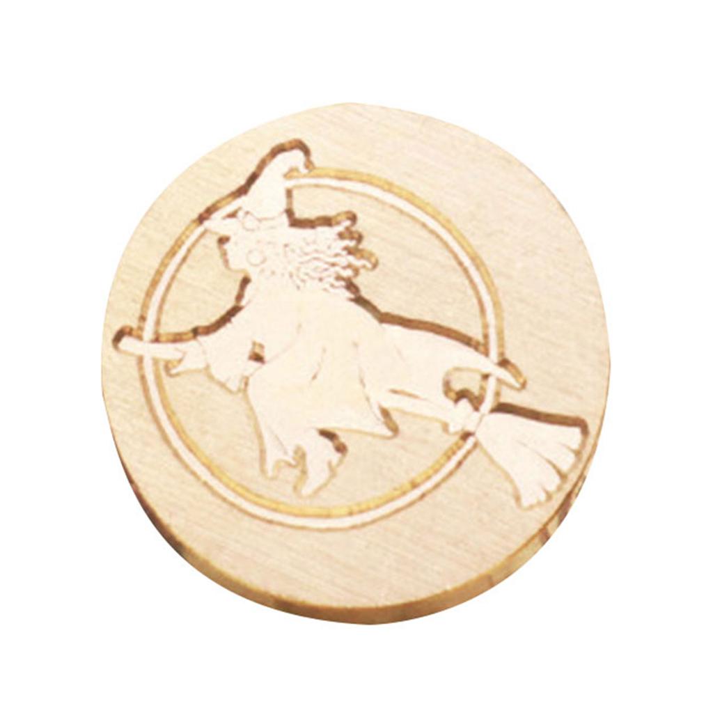 Wax Seal Stamp Head Halloween Sealing Wax Stamp 25mm Brass-Fire Paint Seal Head for Card Wedding Party Invitation-Decor