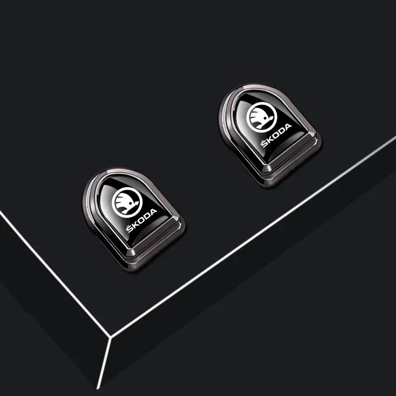 ycpry6 Car Hanging Storage Hooks Stickers for Skoda Rapid VRS Kodia Kamiq Yeti Karoq Fabia 2 Superb Octavia Roomster Scala Accessories