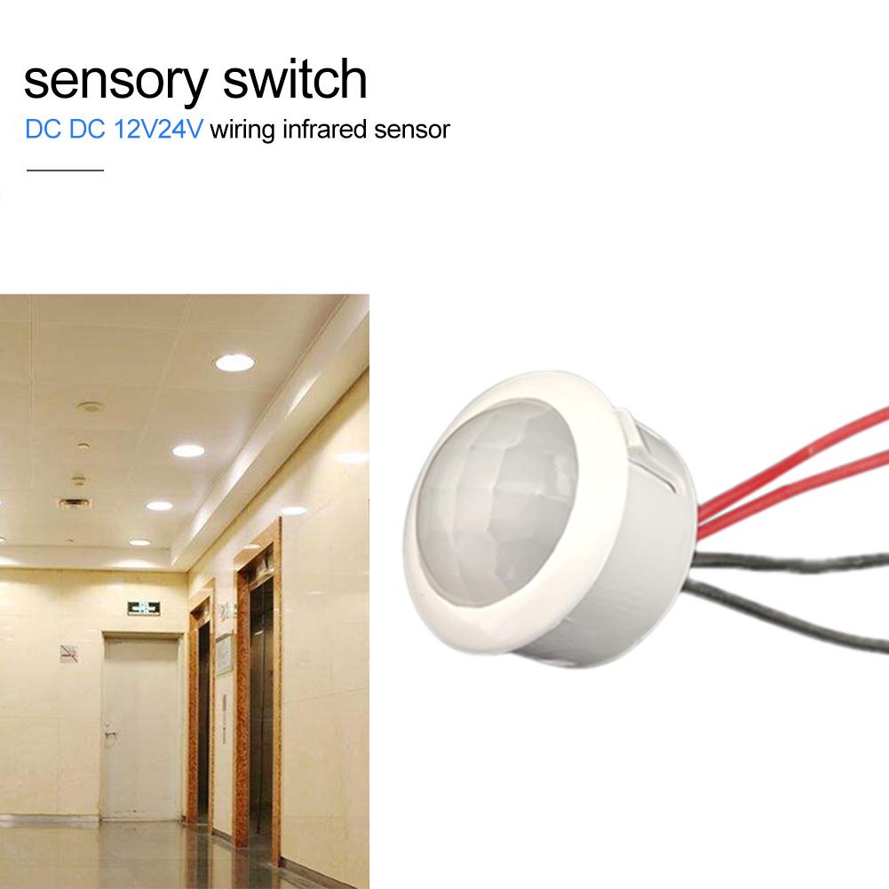 DC 12V 24V Wiring Infrared Sensor PIR Motion Movement Sensing Light Switches