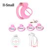 Mini Chastity Lock Male with 4 Sizes Rings and Keys Lightweight Resin Chastity Device Adult  Sex Toy BDSM Slave Breathable