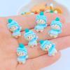 20 Stück Niedlicher Weihnachts-Schneemann, Weihnachtsmann, Lebkuchenmann, Weihnachtsbaum, Flache Rückseite, Harz, Scrapbooking, DIY, Schmuck, Dekoration, Zubehör