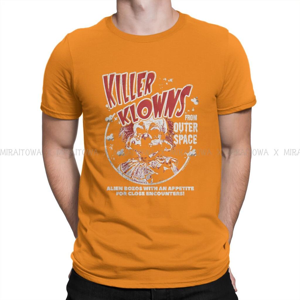 Alien Bozos  TShirt For Men Killer Klowns from Outer Space horror Film Clothing Fashion T Shirt Soft Printed Creative Gift