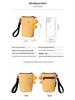 Three-Color Patchwork Women's Canvas Phone and Coin Clutch - Cute, Funny, Handheld Bag for Summer 2021