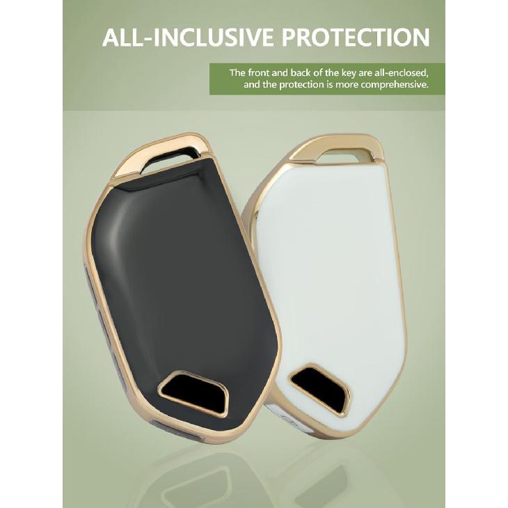 Ontto TPU Schlüsselanhänger Hülle Passend für Kia Telluride 2023 2024 Smart Fernbedienung Schlüssel Fernbedienung