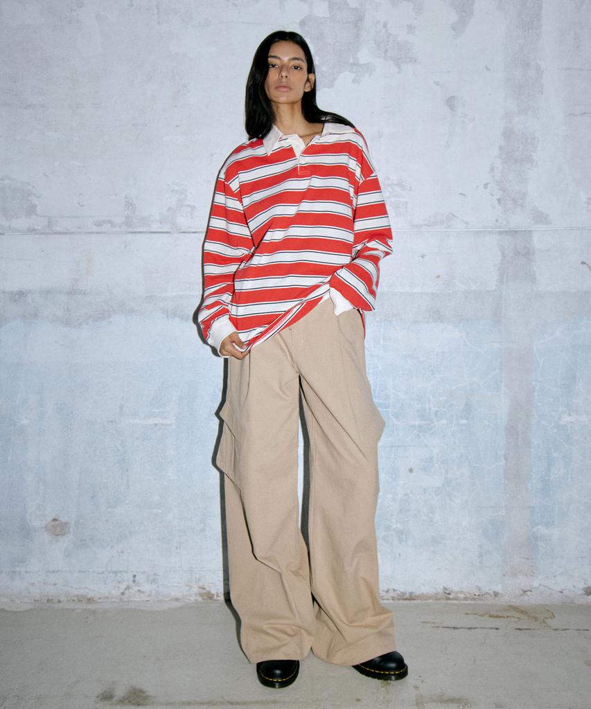 WAARFORWOMAN W1122 Cargo Wide Pants (2 Colors)
