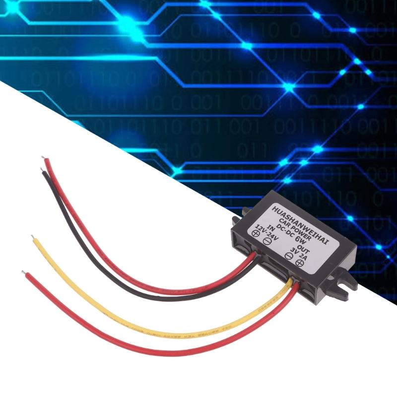 Buckk Converters 12V 24V to 3V 2A Voltages Stabilizers Regulator Automatic Buckk Step-down Powers Module