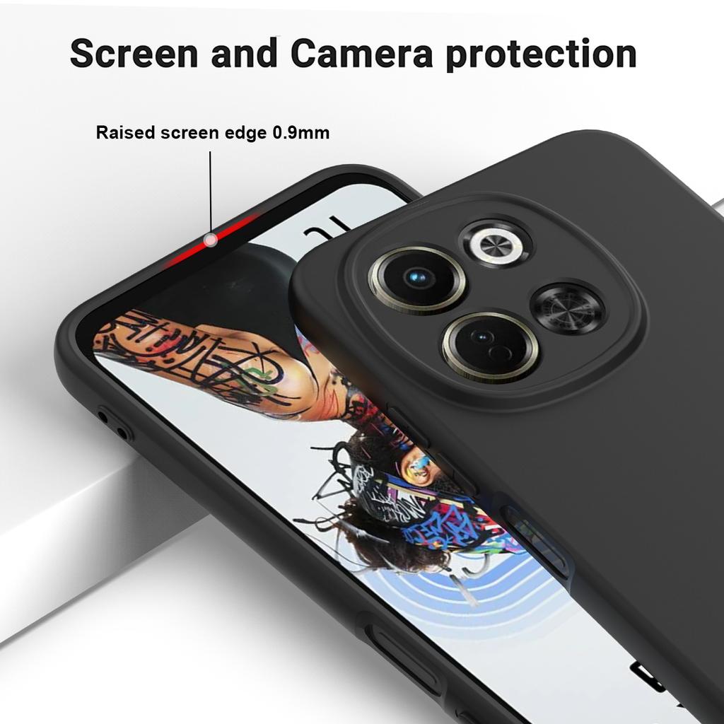 For TECNO Spark 30 5G/Pova 6 Neo 5G Case Liquid Silicone Phone Back Cover with Hand Strap