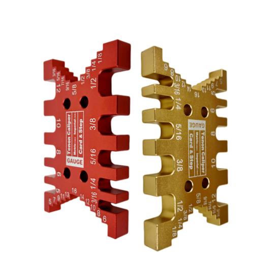 Woodworking Tenon Card Caliper Measurement Tool Durable Structure Comfortable Grip Smooth Operation Portable Tenon Card Caliper