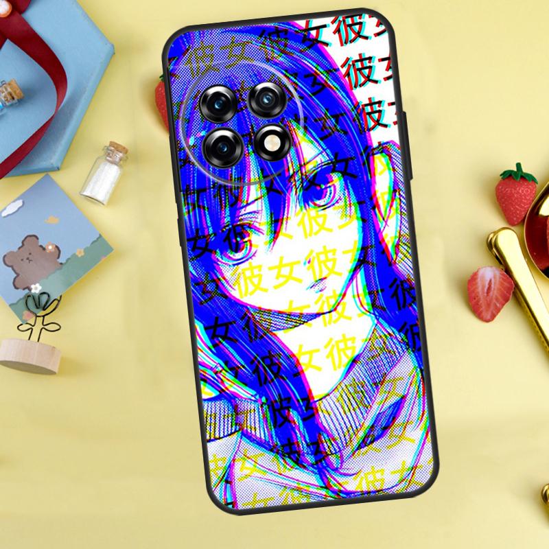 

Sad Anime Aesthetic Senpai Case For OnePlus 12R 10R 13R 13T 15 13 12 11 10 9 10T 8T Nord CE 5 2 3 4 Lite N20 N30 Cover OnePlus 15