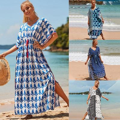 Loose-Fit Cotton Holiday Robe: Sun Protection Beach Jacket and Bikini Cover-Up