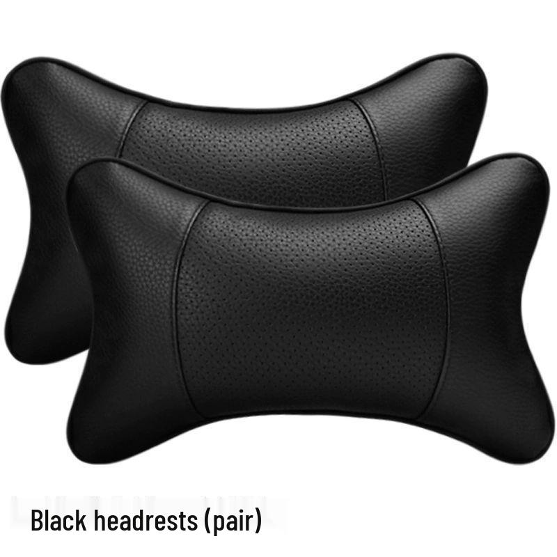 All-Season Genuine Leather Car Headrests & Lumbar Support Pillows Standard