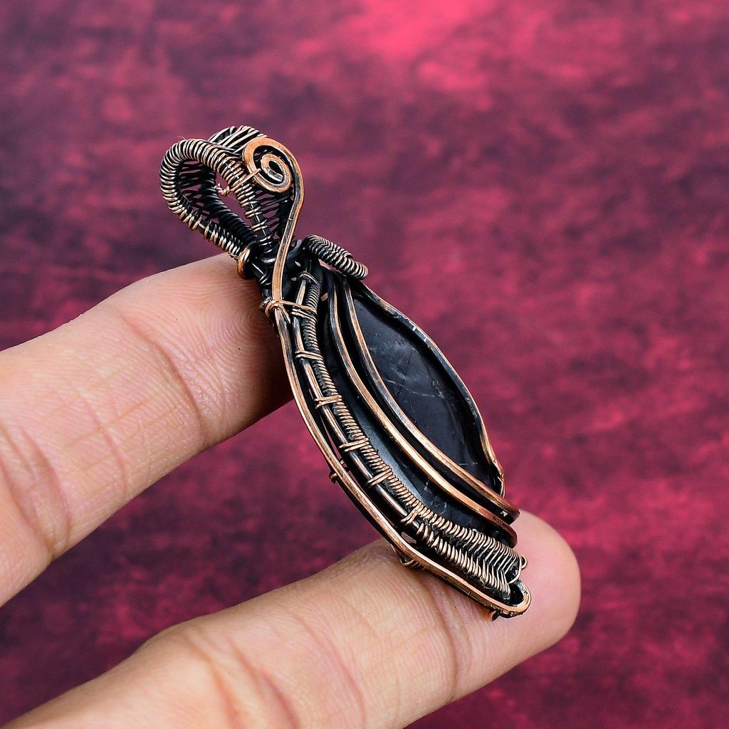 Picasso Jasper Pendant Copper Wire Wrapped Pendant Gemstone Jewelry Gifts For Her