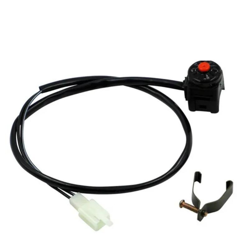 

1Pc Universal Motorcycle Flame Out/Kill on-off Red Push Button Horn Starter Dirt Bike for 22mm Handlebar Mounted красный