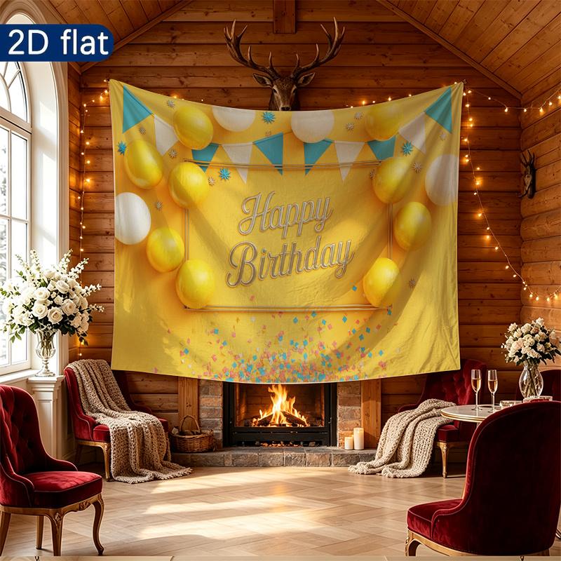 Party Backdrop Happy Birthday Birthday Photo Booth Background Front Door Decor