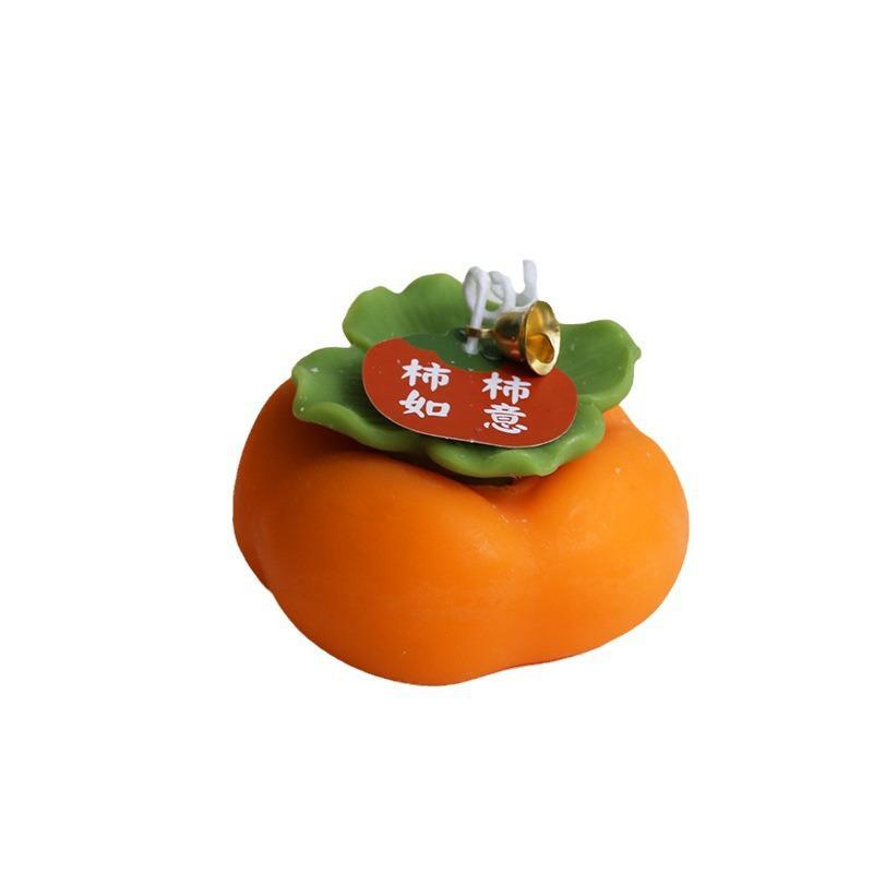 Handmade Persimmon Scented Candle - Creative Wedding and Festival Gift
