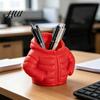 Marker And Pencil Holder Puffer Jacket Pen Holder, 3D Printed Desk Organizer, Novelty Stationery Cup for Office Home, Creative Gift Kids Students