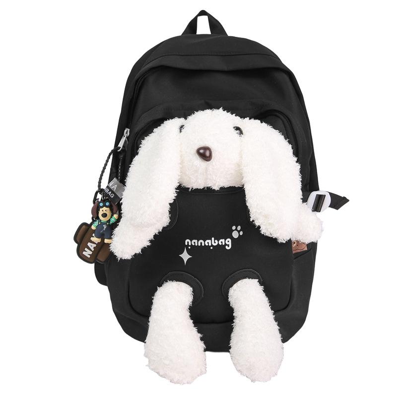 School Bag Girl Fashion Girl Cute Bear High Value Junior High School Student Pupil Doll Backpack Plush